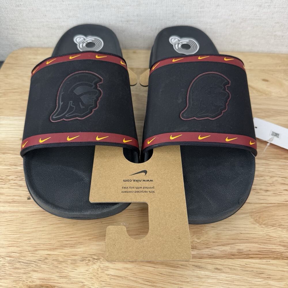 Nike Offcourt Slides Sandals USC Trojans Football Black Size 12 DD0553-001 - Picture 3 of 6